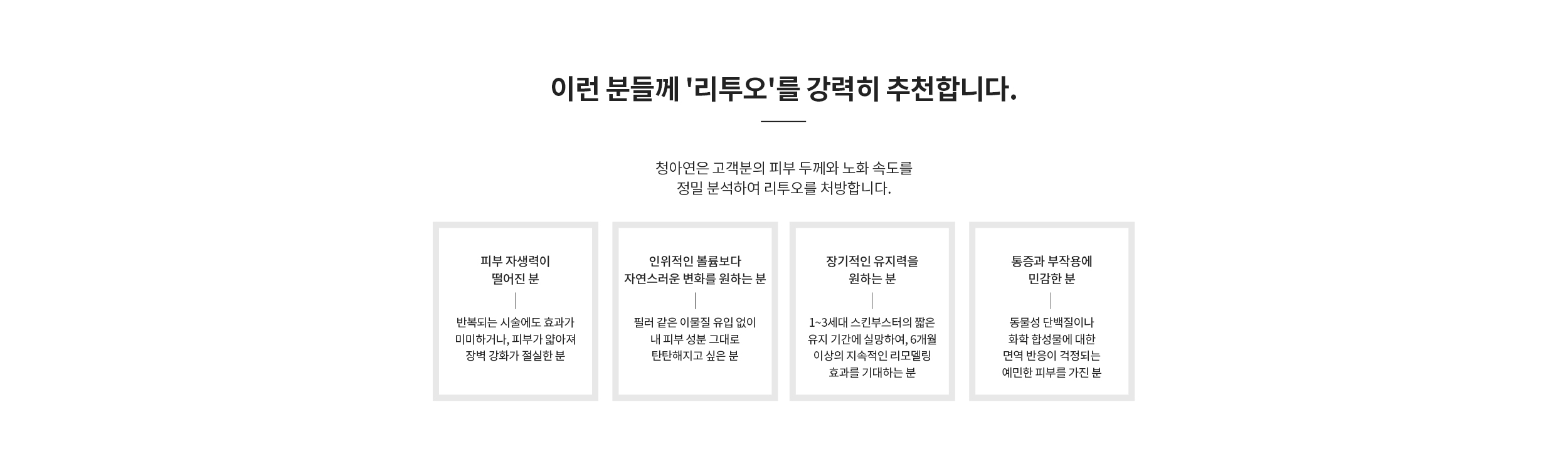 이런 분들께 '리투오'를 강력히 추전합니다.